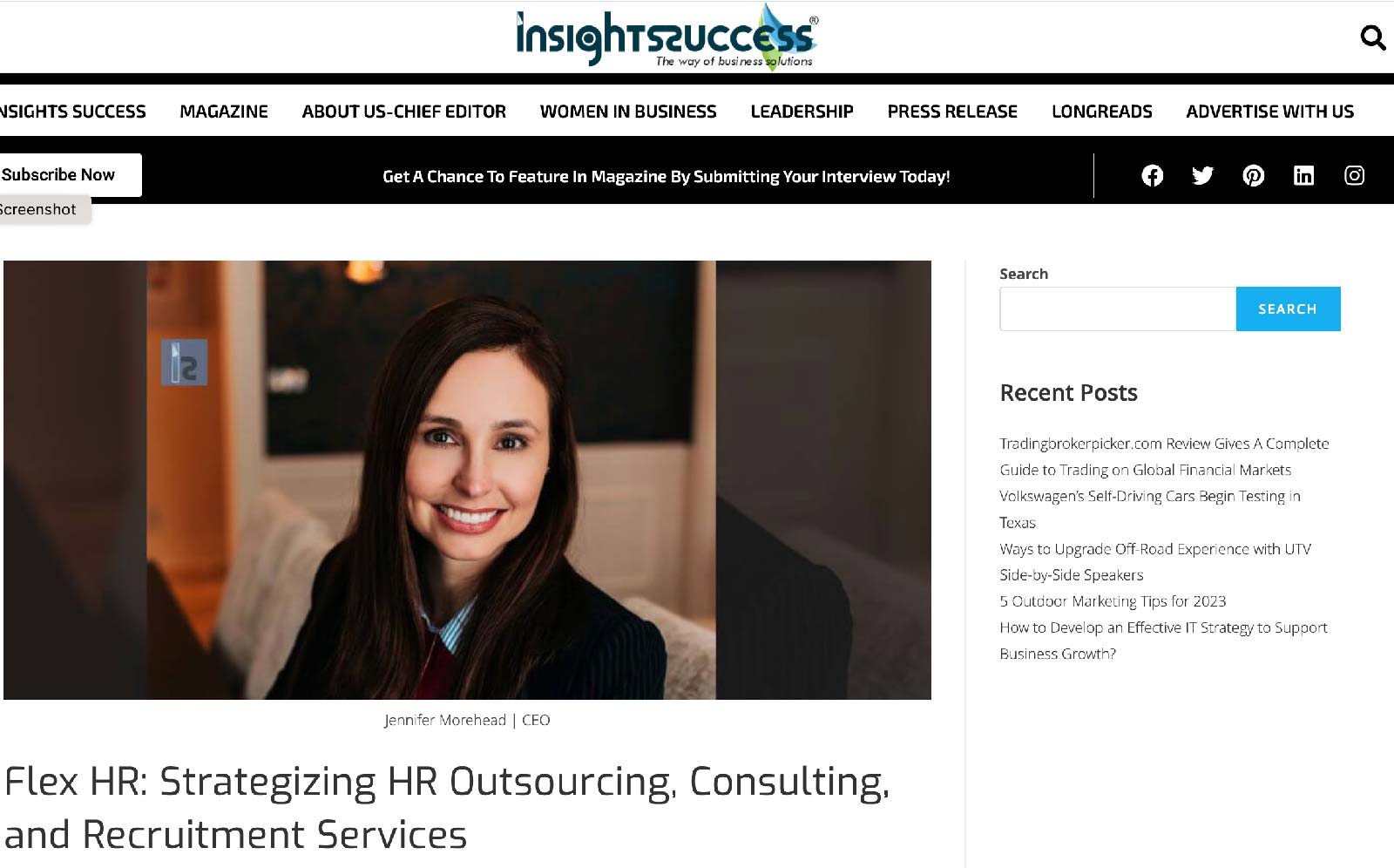 Flex HR Insight Success Magazine