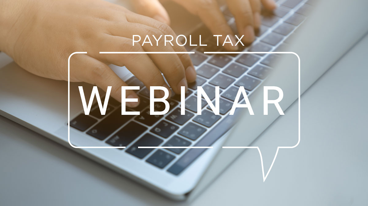 Payroll Tax Webinar